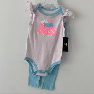 Under Armour Baby Girls’ The Real Boss 2 Piece Outfit Set Size 24M